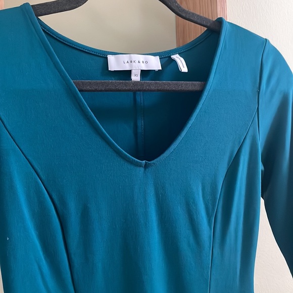 Turquoise skater dress - Picture 2 of 4